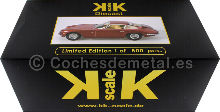 1965 Lamborghini 400 GT 2+2 Red Metallic 1:18 KK-Scale 180393
