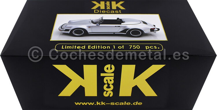 1989 Porsche 911 Speedster Plata 1:18 KK-Scale 180453