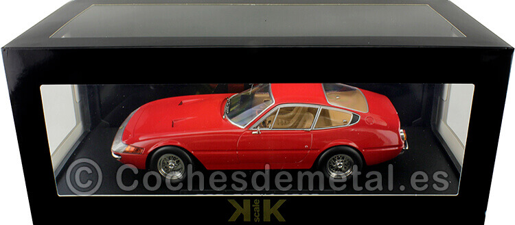 1969 Ferrari 365 GTB/4 Daytona Coupe Serie 1 Rojo 1:18 KK-Scale 180581