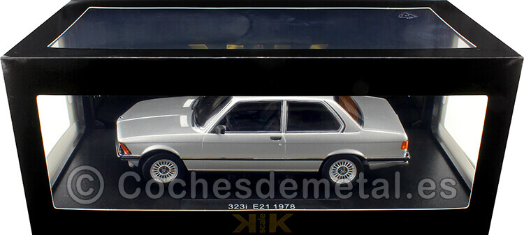 1978 BMW 323i Serie 3 (E21) Plata Metalizado 1:18 KK-Scale 180653