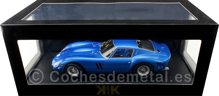1960 Ferrari 250 GTO + Decals Nº17 y Nº24 Azul Metalizado 1:18 KK-Scale 180732