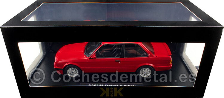 1987 BMW 325i (E30) Acabado M Rojo 1:18 KK-Scale 180742