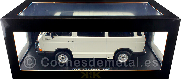1987 Volkswagen Bus T3 Syncro Blanco 1:18 KK-Scale 180962