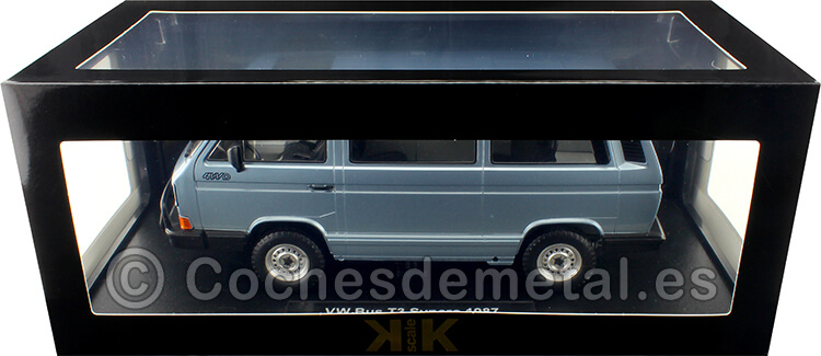 1987 Volkswagen Bus T3 Syncro Azul Claro Metalizado 1:18 KK-Scale 180964