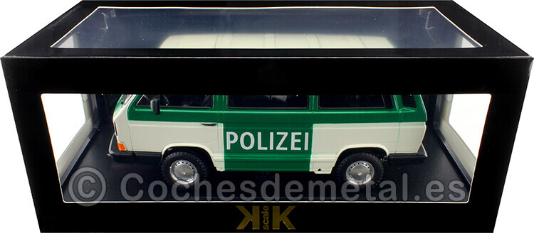 1987 Volkswagen VW T3 Syncro Policia Alemana Beige/Verde 1:18 KK-Scale 180967