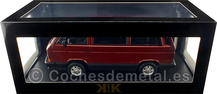 1987 Volkswagen Bus T3 Multivan Magnum Rojo Metalizado 1:18 KK-Scale KKDC180991