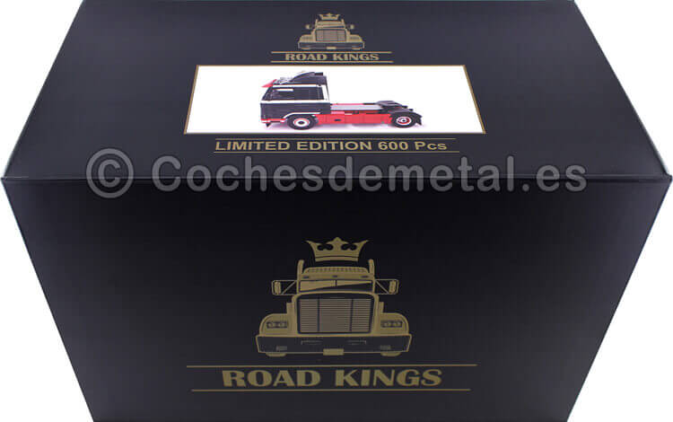 1995 Camion Scania 143 Streamline Verde/Rojo 1:18 Road Kings 180102