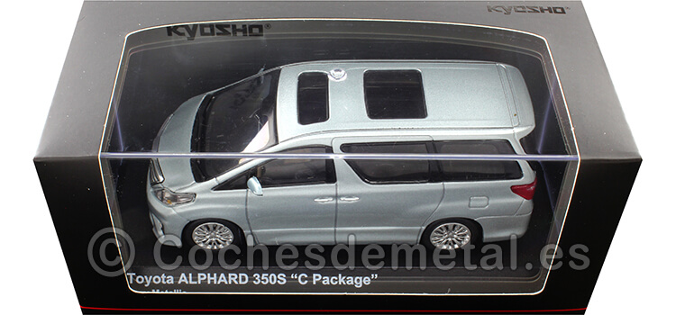2012 Toyota Alphard 350S C Package Plateado 1:43 Kyosho 03646GM