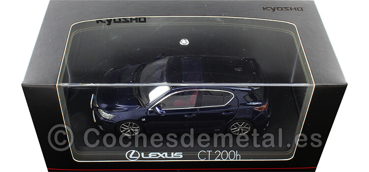 2011 Lexus CT200h Sport Azul Marino Mica/Negro 1:43 Kyosho 03656BL2