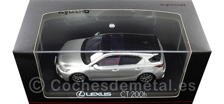 2011 Lexus CT200h Sport Platino Metalizado/Negro 1:43 Kyosho 03656PS2