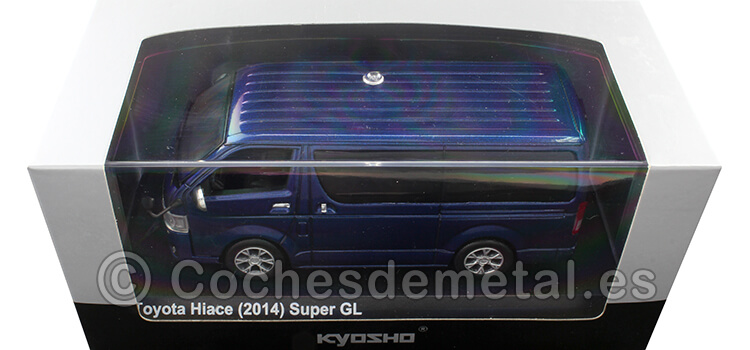 2014 Toyota Hiace Super GL Azul Marino Metalizado 1:43 Kyosho 03861BM