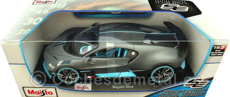 2018 Bugatti Divo Dull Deep Grey 1:18 Maisto 11045