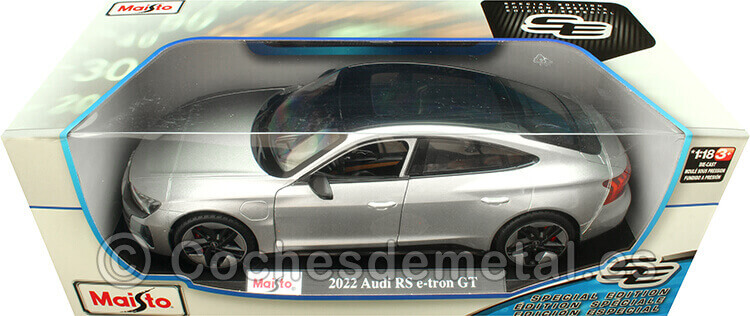 2022 Audi GT RS E-Tron Plateado 1:18 Maisto 11050