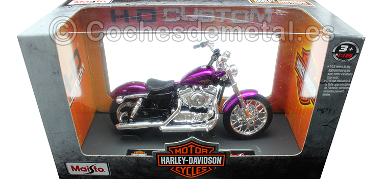 2013 Harley-Davidson XL 1200V Seventy-Two Violeta 1:18 Maisto 18864