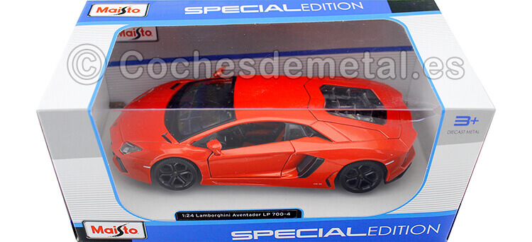 2011 Lamborghini Aventador LP700-4 Naranja 1:24 Maisto 31210