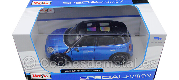 2010 Mini Cooper S Countryman Azul Metalizado 1:24 Maisto 31273