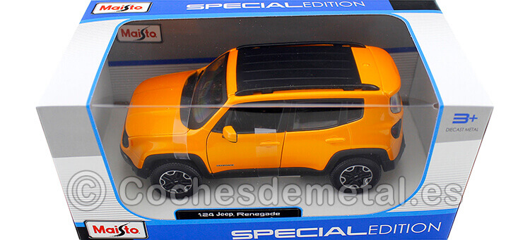 2014 Jeep Renegade Naranja Metalizado 1:24 Maisto 31282