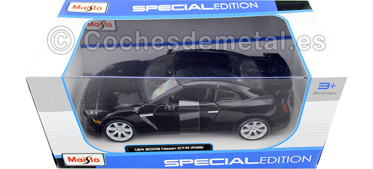 2009 Nissan GT-R (R35) Negro 1:24 Maisto 31294