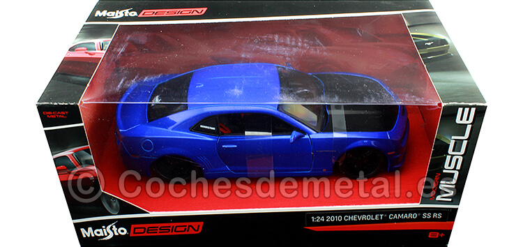 2010 Chevrolet Camaro SS RS Azul/Negro 1:24 Maisto Design 31359