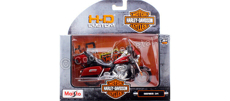 2013 Harley-Davidson FLHTK Electra Glide Ultra Limited Metallic Red 1:18 Maisto 31360_344