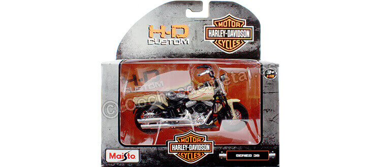 2008 Harley-Davidson FLSTB Cross Bones Beige 1:18 Maisto 31360_384