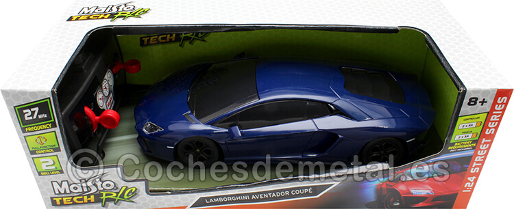 2011 Lamborghini Aventador LP700-4 Azul Radio Control 1:24 Maisto Tech R/C 31384C