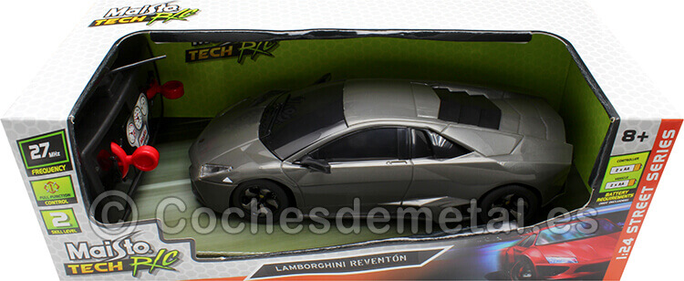 2008 Lamborghini Reventon Gris Radio Control 1:24 Maisto Tech R/C 31384F