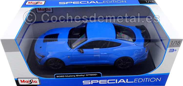 2020 Ford Mustang Shelby GT500 Azul 1:18 Maisto 31452