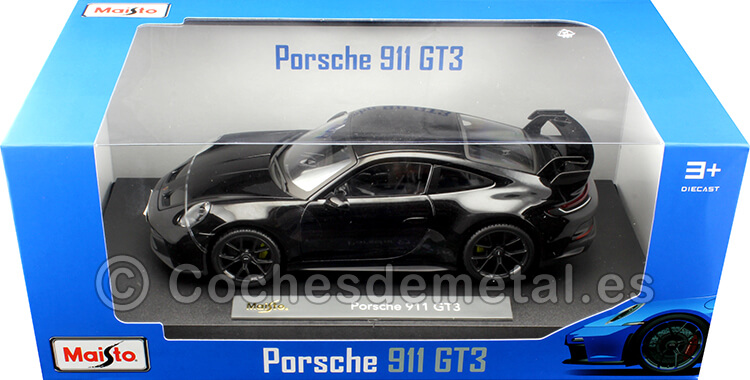 2022 Porsche 911 (992) GT3 Negro 1:18 Maisto 31458