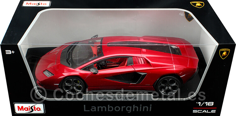 2022 Lamborghini Countach LPI 800-4 Granate Metalizado 1:18 Maisto 31459