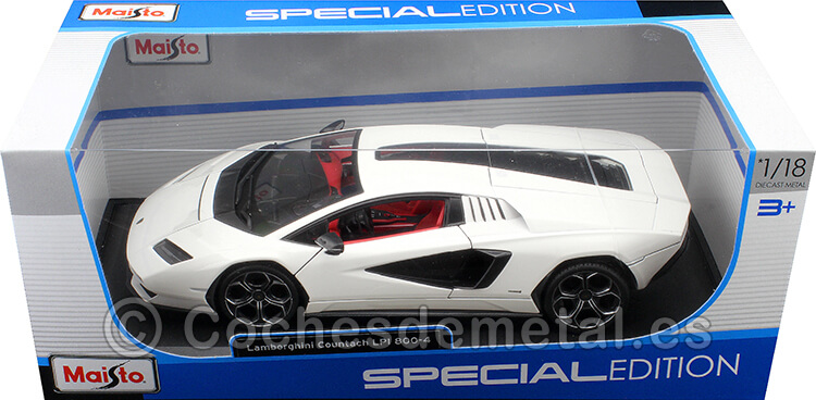 2022 Lamborghini Countach LPI 800-4 Blanco 1:18 Maisto 31459