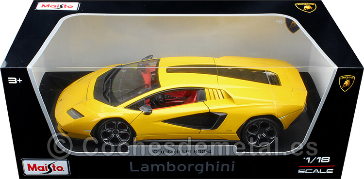 2022 Lamborghini Countach LPI 800-4 Amarillo 1:18 Maisto 31459