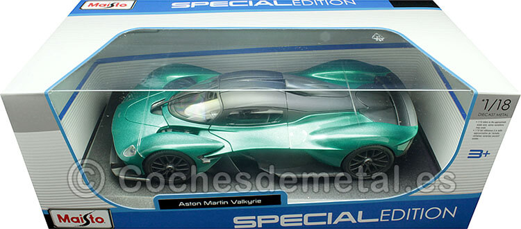 2022 Aston Martin Valkyrie Verde Metalizado 1:18 Maisto 31465