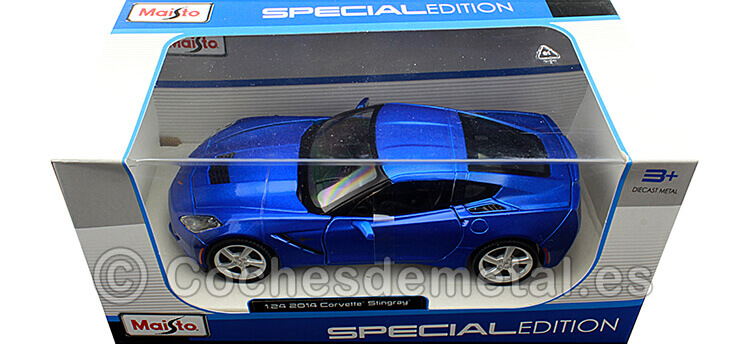 2014 Chevrolet Corvette Stingray Coupe Azul 1:24 Maisto 31505
