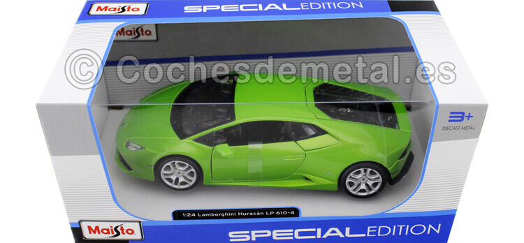 2014 Lamborghini Huracan LP610-4 Verde Metalizado 1:24 Maisto 31509