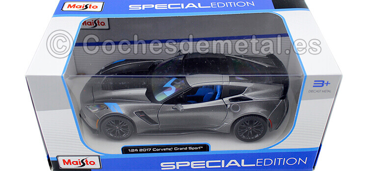 2017 Chevrolet Corvette Grand Sport Grafito 1:24 Maisto 31516