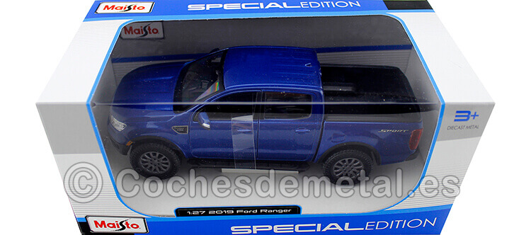 2019 Ford Ranger FX4 Azul Metalizado 1:27 Maisto 31521