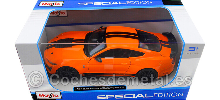 2020 Ford Mustang Shelby GT500 Naranja/Negro 1:24 Maisto 31532