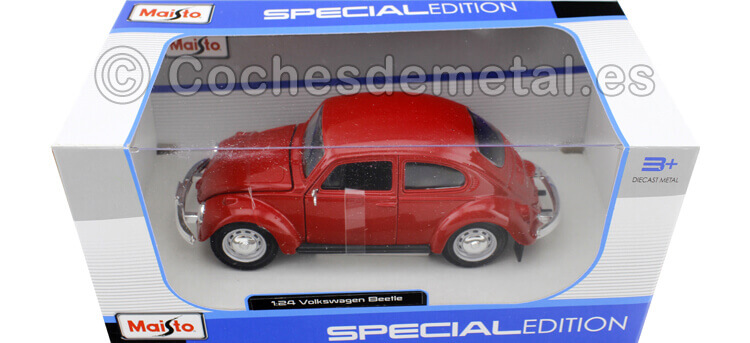1974 Vokswagen Beetle 1303 Sport Rojo 1:24 Maisto 31926