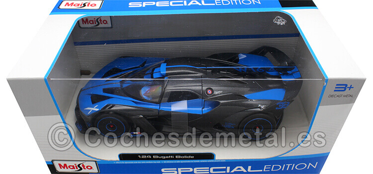2020 Bugatti Bolide W16.4 Azul/Carbón 1:24 Maisto 32911