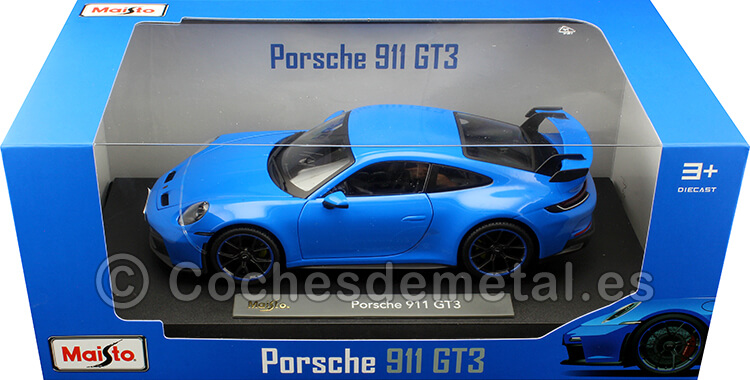 2022 Porsche 911 (992) GT3 Azul 1:18 Maisto 36458
