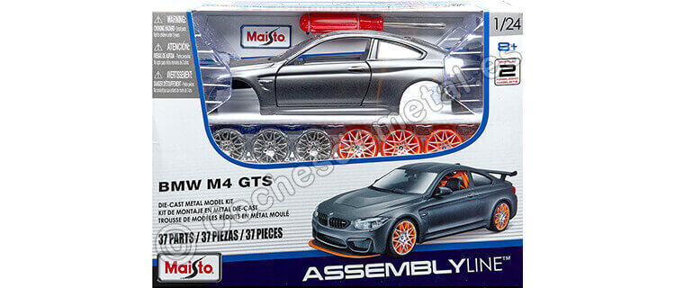 2016 BMW M4 GTS Gris Mate Metal Kit 1:24 Maisto 39249