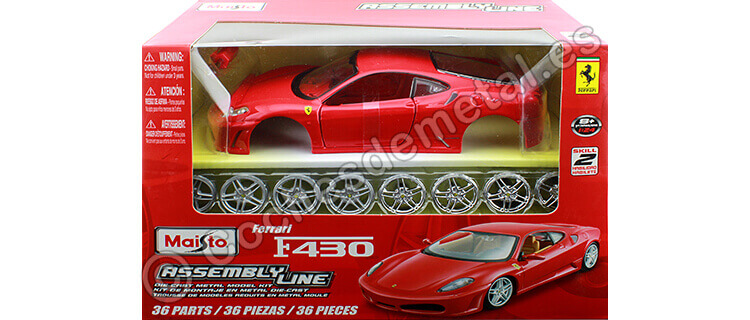 2004 Ferrari F430 Coupe Rosso Corsa Metal Kit 1:24 Maisto 39259