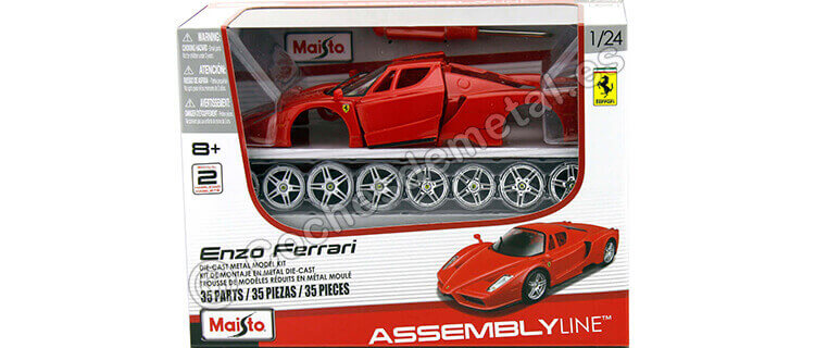 2006 Enzo Ferrari Rojo Metal Kit 1:24 Maisto 39964 En Liquidación