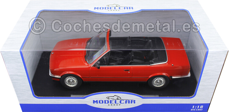 1985 BMW Serie 3 (E30) Cabriolet Rojo 1:18 MC Group 18151