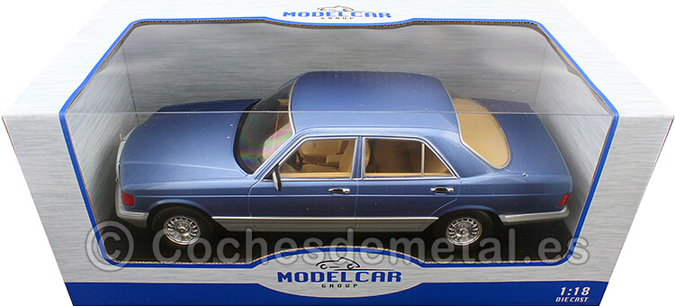 1985 Mercedes-Benz Clase-S (W126) S-Class Azul Metalizado 1:18 MC Group 18186
