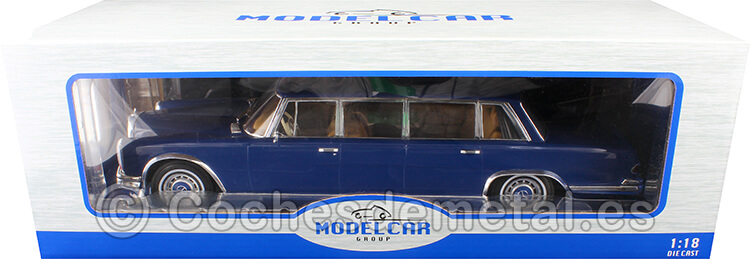 1969 Mercedes-Benz 600 (W100) Pullman Limousine Azul Oscuro 1:18 MC Group 18189