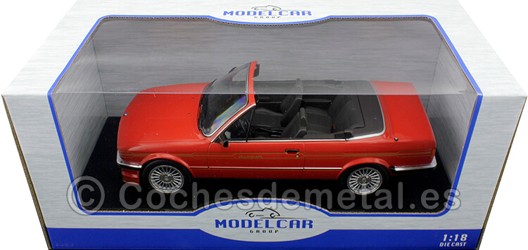 1985 BMW Serie 3 (E30) Cabriolet Rojo 1:18 MC Group 18223