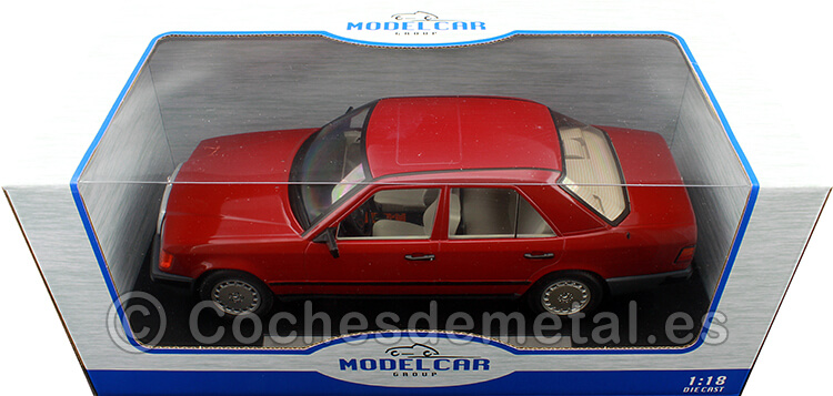 1984 Mercedes-Benz 260E (W24) Rojo Oscuro 1:18 MC Group 18284