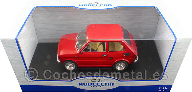 1972 Fiat 126 Rojo 1:18 MC Group 18323